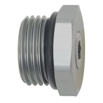 DeatschWerks 8AN ORB Plug Fitting w/ 1/8in NPT Gauge Port - Anodized DW Titanium