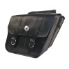 Willie & Max Universal Deluxe Standard Slant Saddlebags (14 in L x 12 W x 5.5 H) - Black (58700-00)