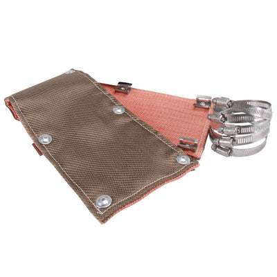 DEI Titanium Pipe Shield 6in x 24in w/ Stainless Clamps — Exhaust Heat Protection