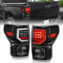 Cargar imagen en el visor de la galería, Anzo 07-11 Toyota Tundra Full LED Tailights Black Housing Clear Lens G2 (w/C Light Bars)