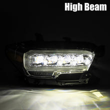 Cargar imagen en el visor de la galería, AlphaRex 16-20 Toyota Tacoma NOVA LED Projector Headlight Plank Style Alpha Black w/Activation Light