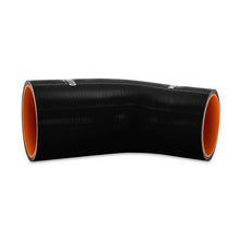 Cargar imagen en el visor de la galería, Mishimoto Silicone Reducer Coupler 45 Degree 2.25in to 2.5in - Black