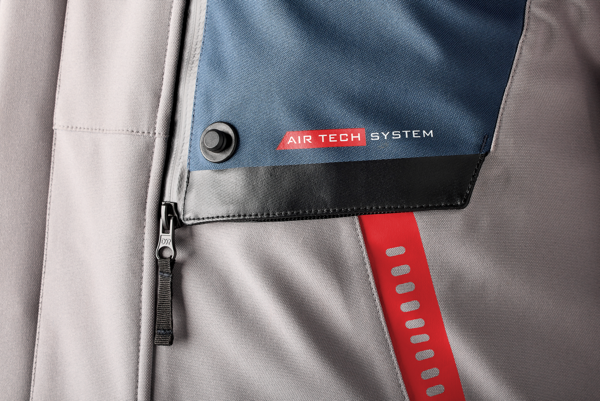 RST PS Vulcan CE Jacket SIL/BLU Textile MD (103582SIL-42)