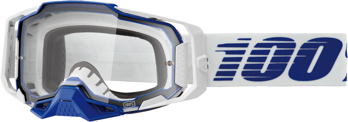 100-Percent Armega Goggle Blue Clear Lens (50004-00031)