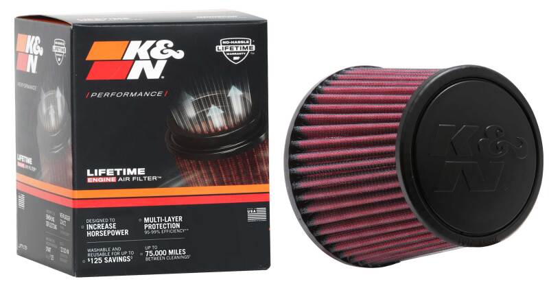 K&N Universal Clamp-On Air Filter 3-15/16in FLG / 5-1/2in B / 4-1/2in T / 4-7/16in H