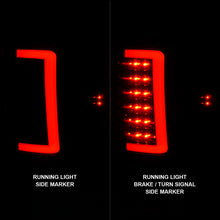 Cargar imagen en el visor de la galería, ANZO 2007-2013 GMC Sierra LED Tail Lights w/ Light Bar Black Housing Smoke Lens