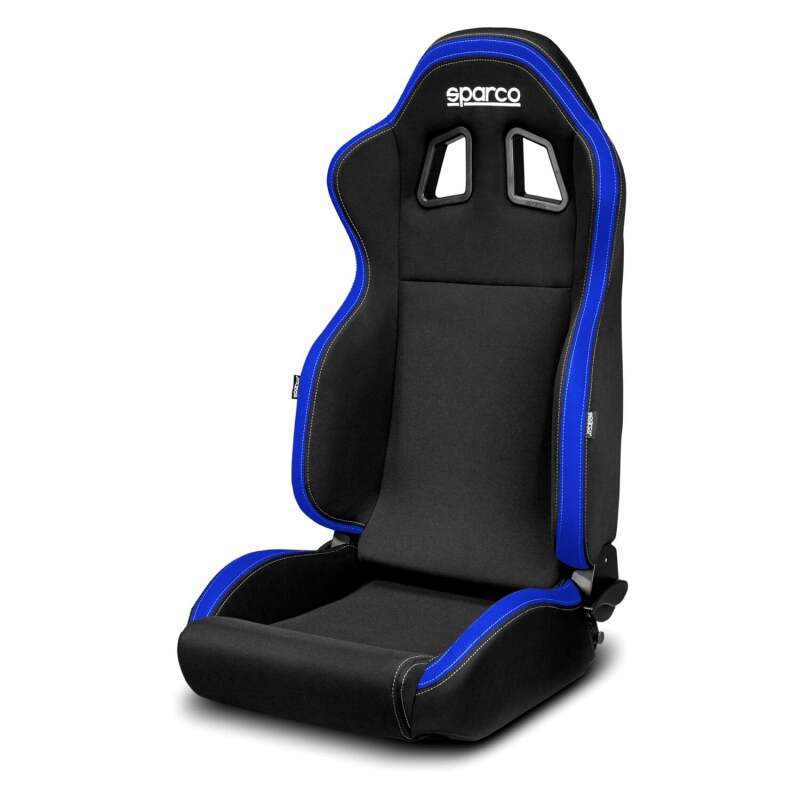 Sparco R100 Reclineable Seat Black/Blue — Universal Fit