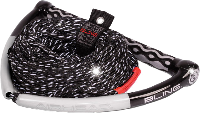 Kwik TEK Bling Stealth Wake Board Rope 75' (AHWR-11BL)