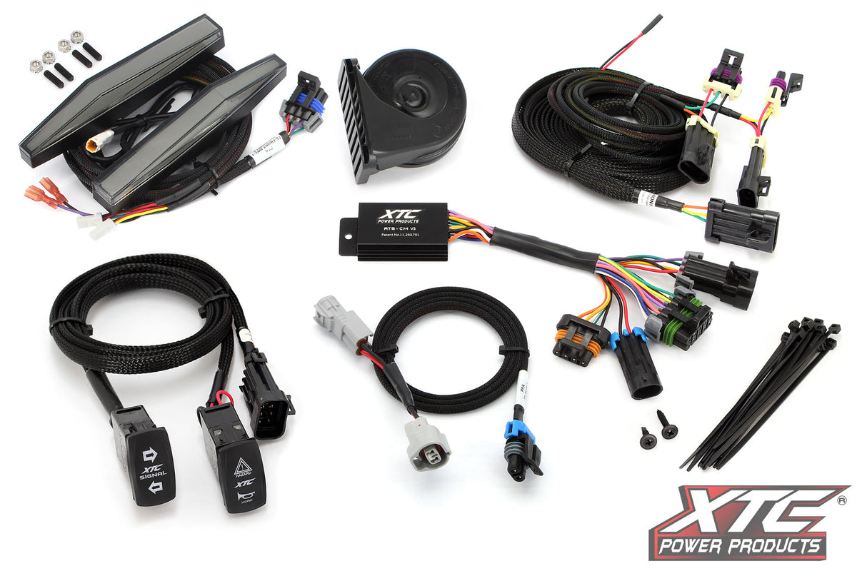 XTC Power Products Auto Turn Signal KIT w/ Horn and Front DRL Lights CAN (ATS-HON-1000-DRL)