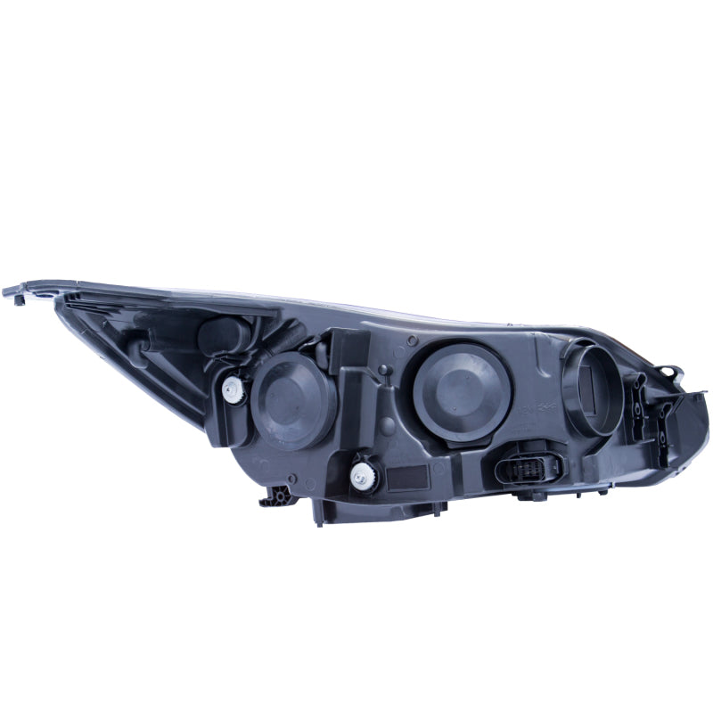 Faros delanteros tipo proyector ANZO 2012-2014 Ford Focus con diseño estilo tablón, color negro