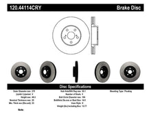 Cargar imagen en el visor de la galería, Stoptech 01-05 Toyota Celica GT &amp; GT-S/05-09 Scion tC Front CRYO-STOP Rotor