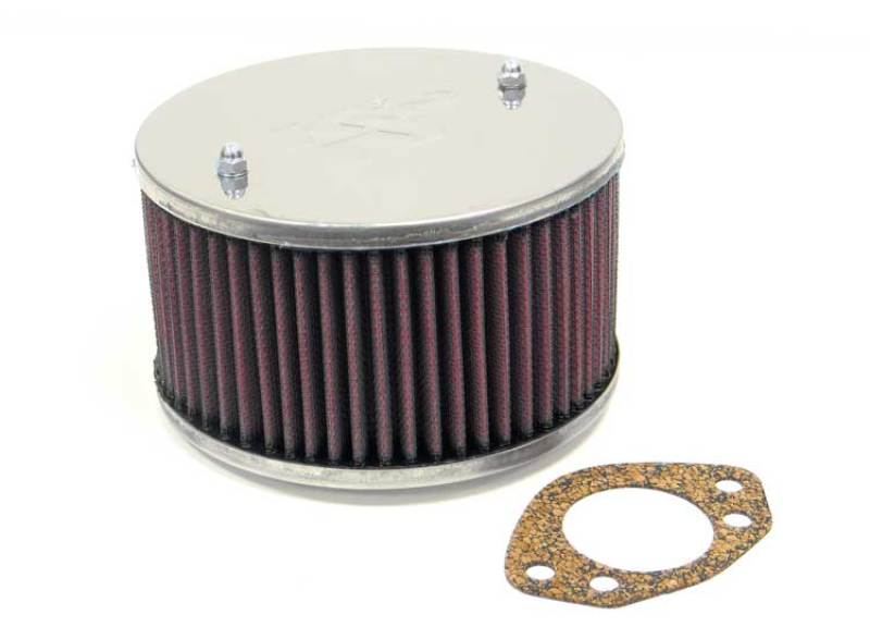 K&N Universal Custom Air Filter Round — 1.625in Flange ID