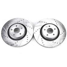 Cargar imagen en el visor de la galería, Power Stop 13-18 Ford Focus Front Evolution Drilled &amp; Slotted Rotors - Pair