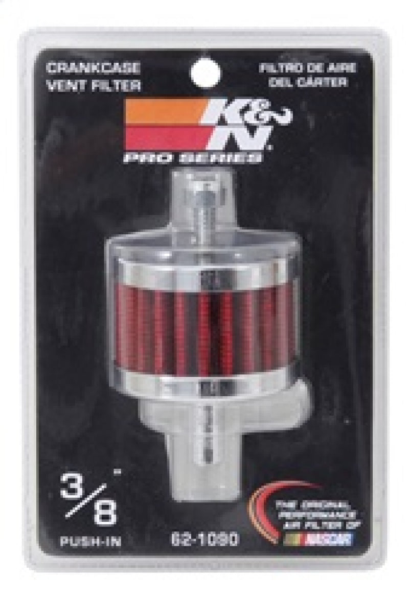 K&N 62-1090 Crankcase Vent Filter - 3/8in Tube x 2in OD x 1.5in H