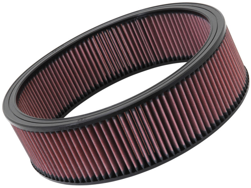 K&N E-3730 Custom High-Flow Round Air Filter 14in OD 4in Height — Universal Fit
