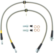 Cargar imagen en el visor de la galería, StopTech 02-12 Toyota Camry Coupe/Sedan / 04-08 Solara Rear Stainless Steel Brake Lines