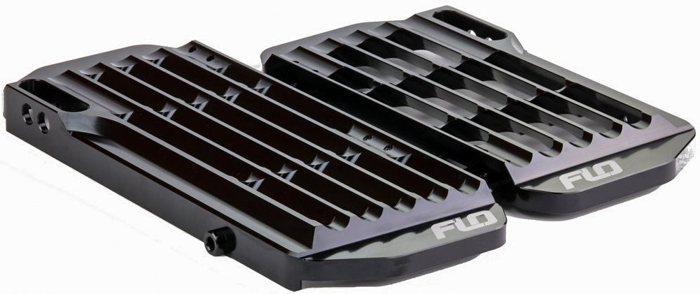 High Flow Radiator Braces Black (FLO755BLK)