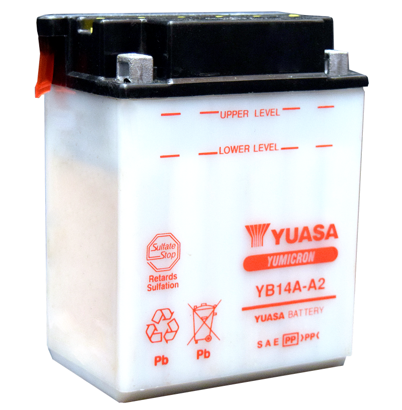 Batería Yuasa YB14A-A2 Yumicron CX de 12 voltios