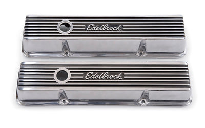 Edelbrock Elite II Series Valve Covers — Fits 1959-1986 Chevrolet V8 Low Polished