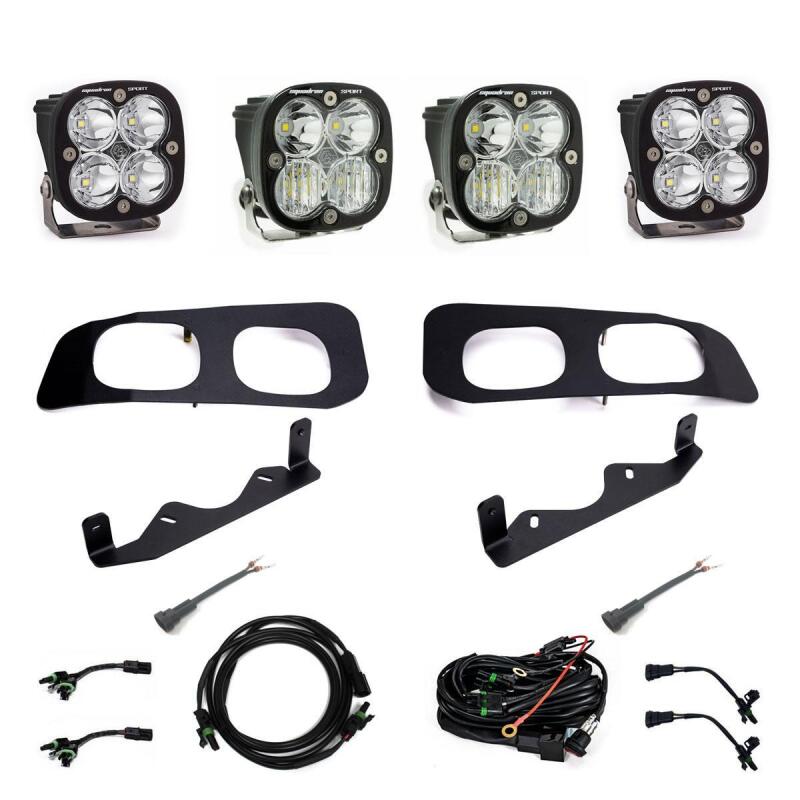 Baja Designs Squadron Sport Dual Fog Lights Kit — Fits 2023-2025 Ford F-250/F-350 Super Duty