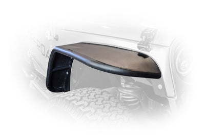 DV8 Offroad Flat Tube Fender Flares — Fits 2007-2018 Jeep Wrangler JK