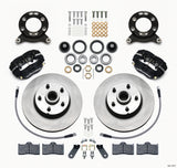 Wilwood Forged Dynalite-M Front Kit 11.30in 1 PC Rotor&Hub 1970-1973 Mustang Disc & Drum Spindle