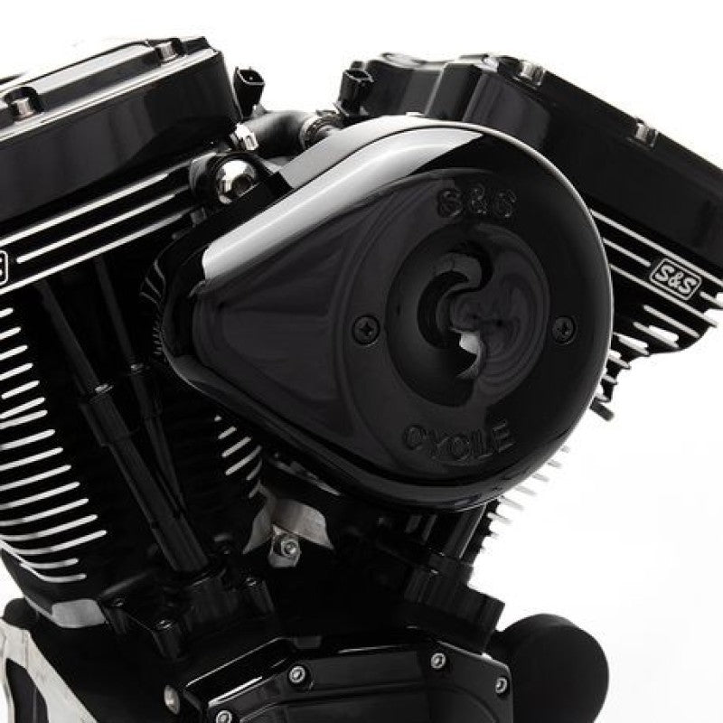 S&S Cycle Stealth Air Cleaner Kit 2017+ M8 Models w/ Black Teardrop Cover | GGCRACING