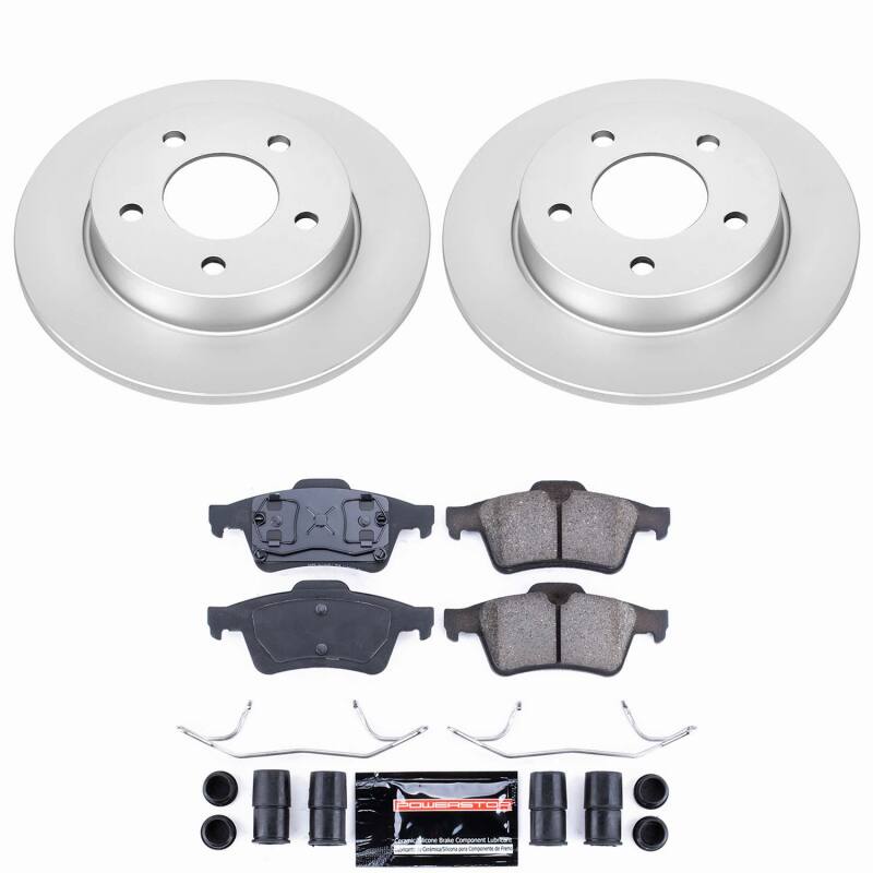 Power Stop 04-05 Mazda 3 Rear Z23 Coated Brake Kit