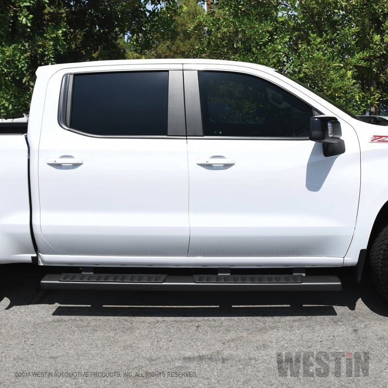 Westin 2019 Chevrolet Silverado/Sierra 1500 Crew Cab R7 Nerf Step Bars - Black