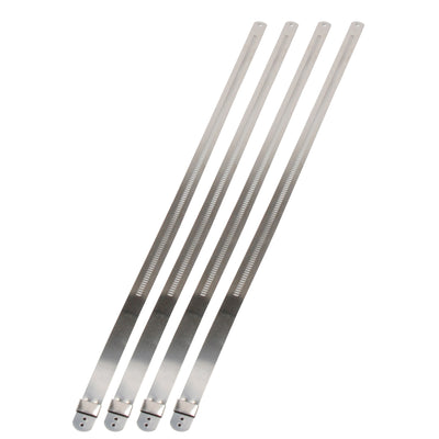 DEI Stainless Steel Positive Locking Tie 1/2in x 14in — Universal Exhaust Heat Shield Fasteners (4 Pack)