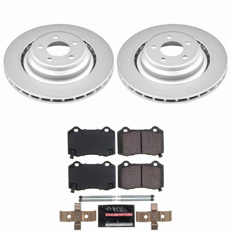 Power Stop 05-10 Chrysler 300 Rear Z23 Coated Brake Kit