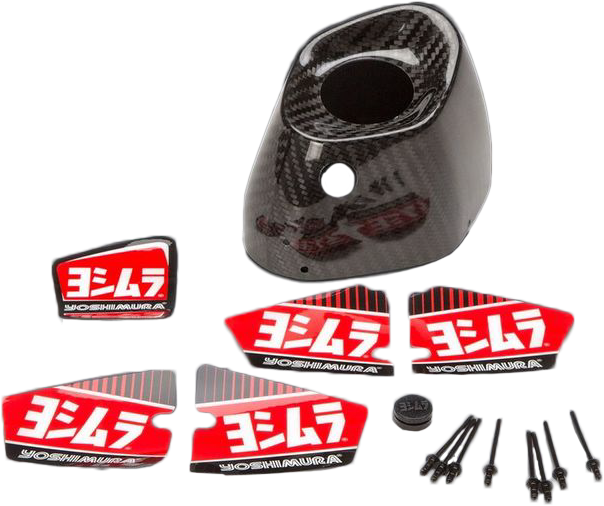 Yoshimura END CAP Cover KIT Left Side RS9/RS9T LH CF (YM9-CFC-L-1-K-1)