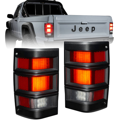 ORACLE Lighting Jeep Comanche MJ LED Tail Lights - Standard Red Lens — Fits 1986-1992 Jeep Comanche