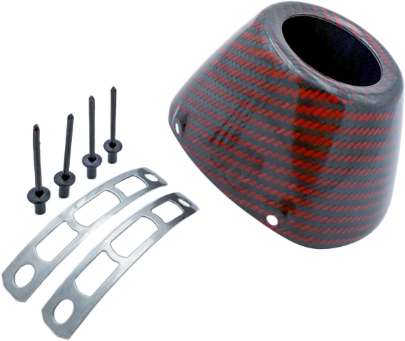 FMF Racing Carbon CAP 4.1 NEW Style RED Carbon (040695)