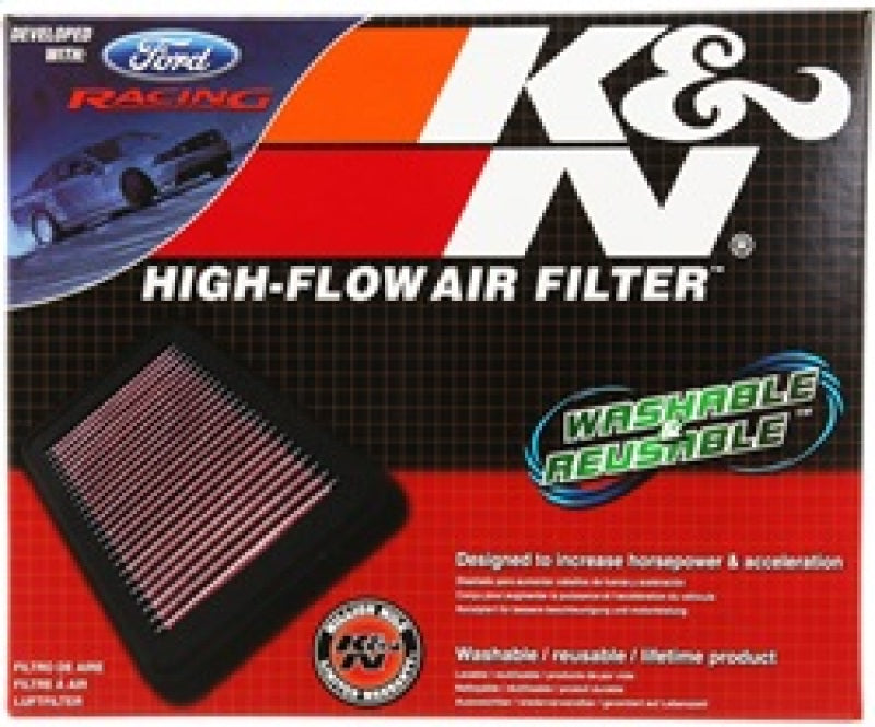 K&N 33-2431 Drop-In Air Filter for Ford Mustang GT 4.6L V8 2010-2014