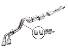 Cargar imagen en el visor de la galería, AWE 16-22 Toyota Tacoma 0FG Catback Exhaust w/ BashGuard - Dual Chrome Silver Tips