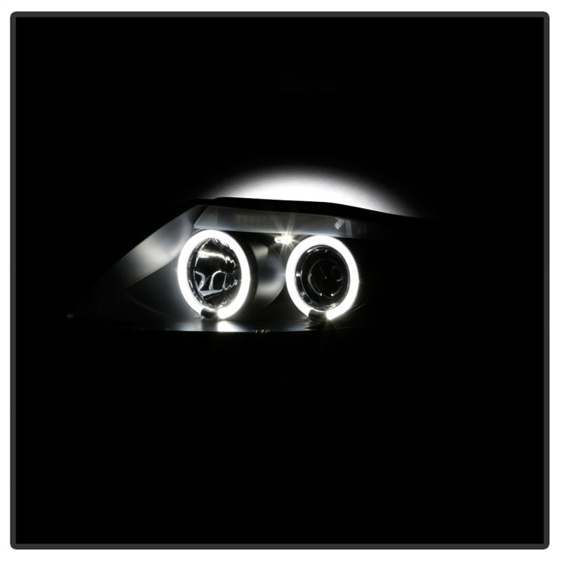 Faros delanteros de proyector Spyder BMW Z4 03-08, solo modelos Xenón/HID - Halo LED negro PRO-YD-BMWZ403-HID-BK