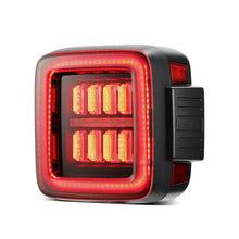 Load image into Gallery viewer, AlphaRex 18-23 Jeep Wrangler JL NOVA Prismatic LED Taillights Black-Red