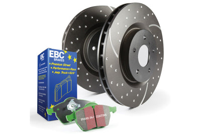 EBC S3 Kits Greenstuff Pads and GD Rotors Slot & Drilled — Fits 2003-2018 Ford F-150 Expedition
