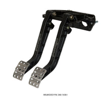 Cargar imagen en el visor de la galería, Wilwood Adjustable-Tandem Dual Pedal - Brake / Clutch - Fwd. Swing Mount - 7.0:1 - Black E-Coat