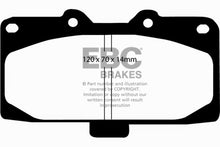 Cargar imagen en el visor de la galería, EBC 89-95 Nissan Skyline (R32) 2.6 Twin Turbo GT-R Redstuff Front Brake Pads