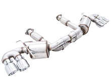 Cargar imagen en el visor de la galería, AWE Tuning 2020 Chevrolet Corvette (C8) Touring Edition Exhaust - Quad Chrome Silver Tips