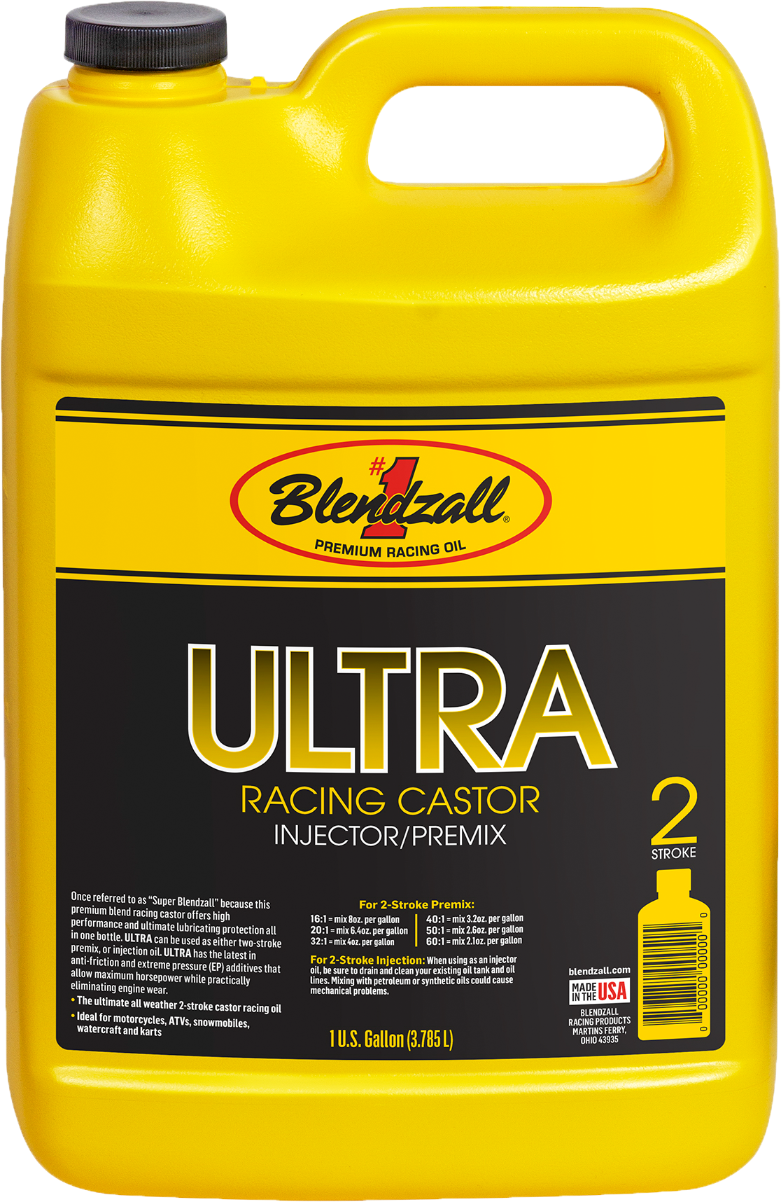 Blendzall Ultra Racing Castor 2T 1GAL (F-455G)