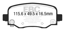 Cargar imagen en el visor de la galería, EBC 15+ Chrysler 200 2.4 Greenstuff Rear Brake Pads