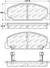 Cargar imagen en el visor de la galería, StopTech Street Touring 93-00 Honda Civic DX w/ Rr Drum Brakes Front Brake Pads