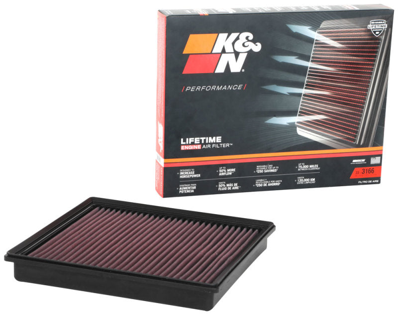 K&N 33-3166 Replacement Air Filter — Fits 2019-2021 Toyota Hiace 2.8L