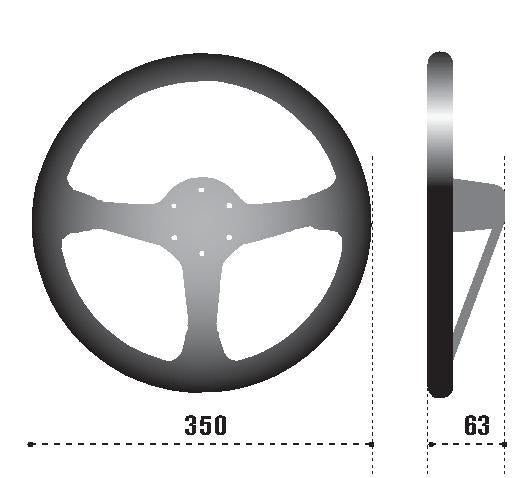 Sparco Strwhl L575 Monza Leather