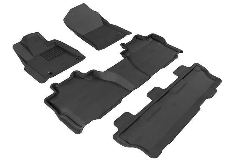 3D MAXpider 08-11 Toyota Sequoia w/ Bench 2nd Row Kagu Black Full Set