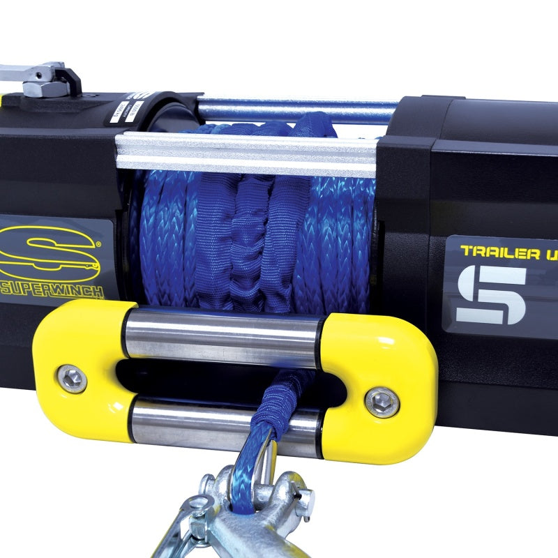 Cabrestante Superwinch S5500 de 5500 libras, 12 V CC, 1/4 pulg. x 60 pies, cuerda sintética