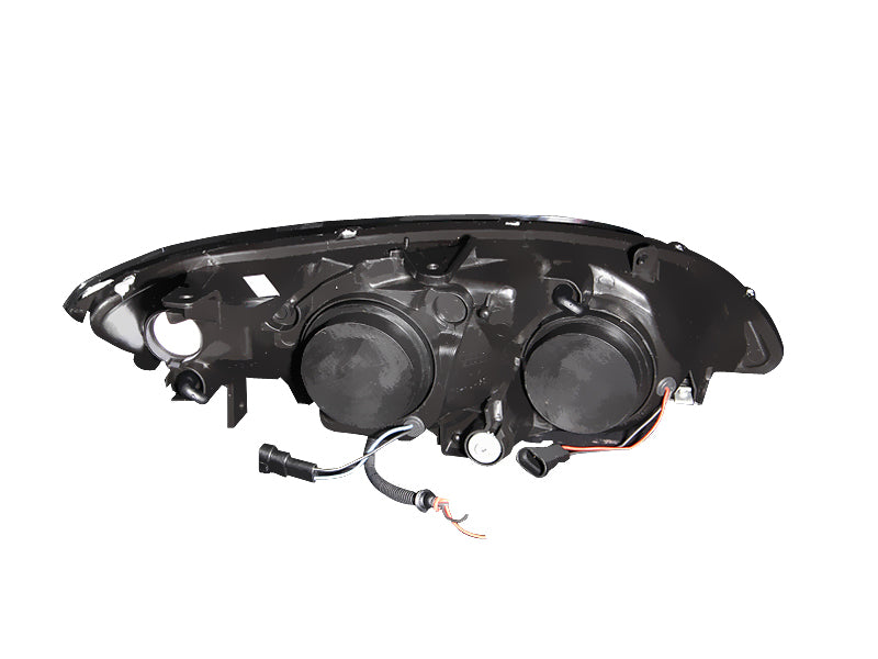 Faros delanteros con proyector ANZO 2004-2005 Honda Civic con Halo negro